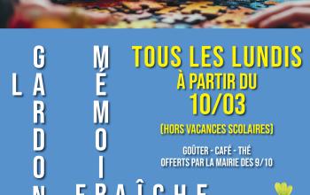 Gardons la mémoire fraîche