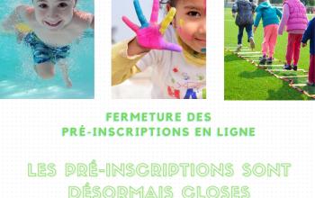 Pré-inscriptions aux centres aérés été 2024
