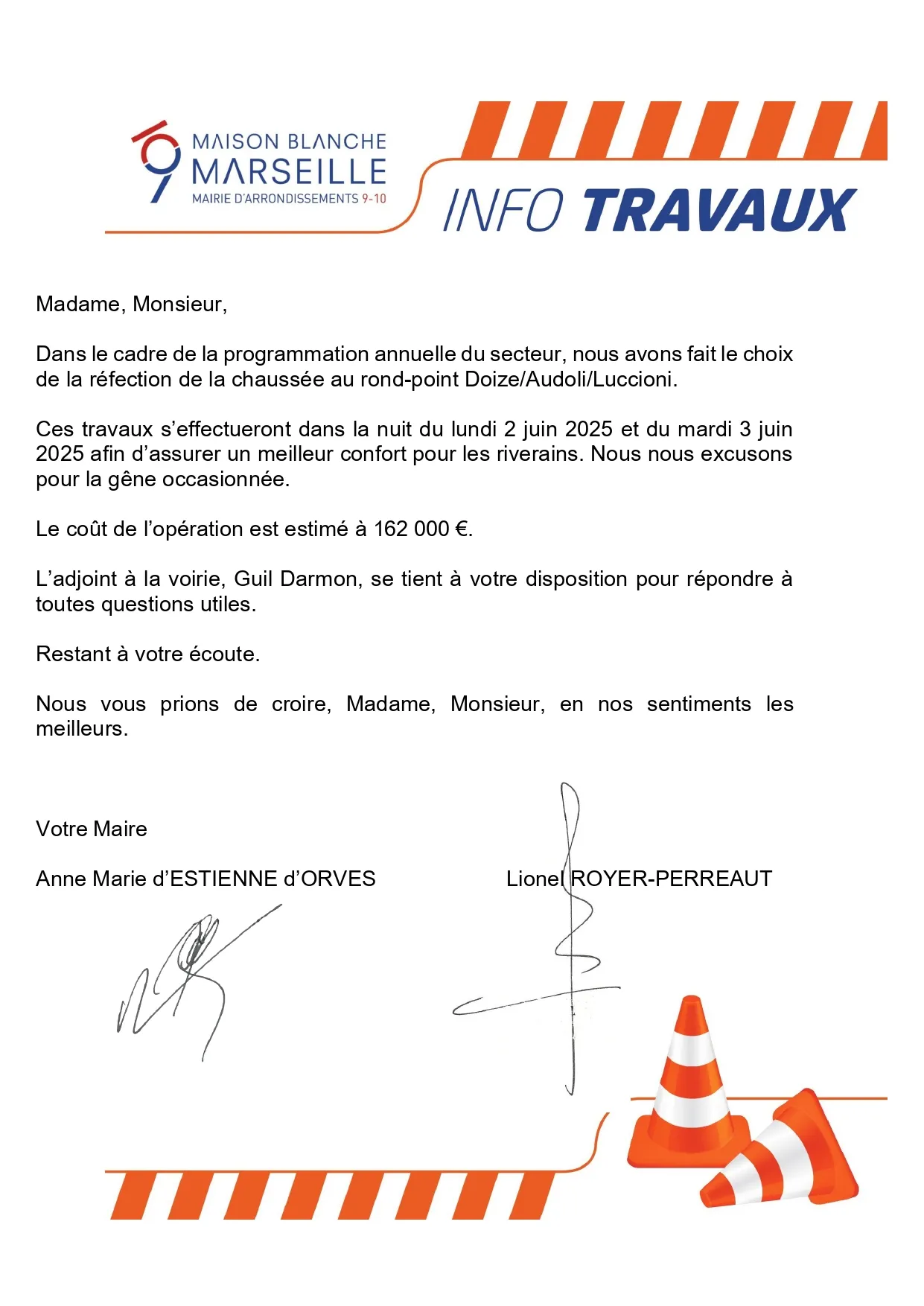 flash info travaux