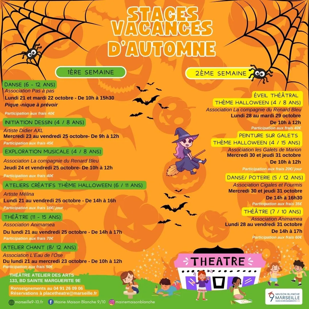 Stages vacances d’automne